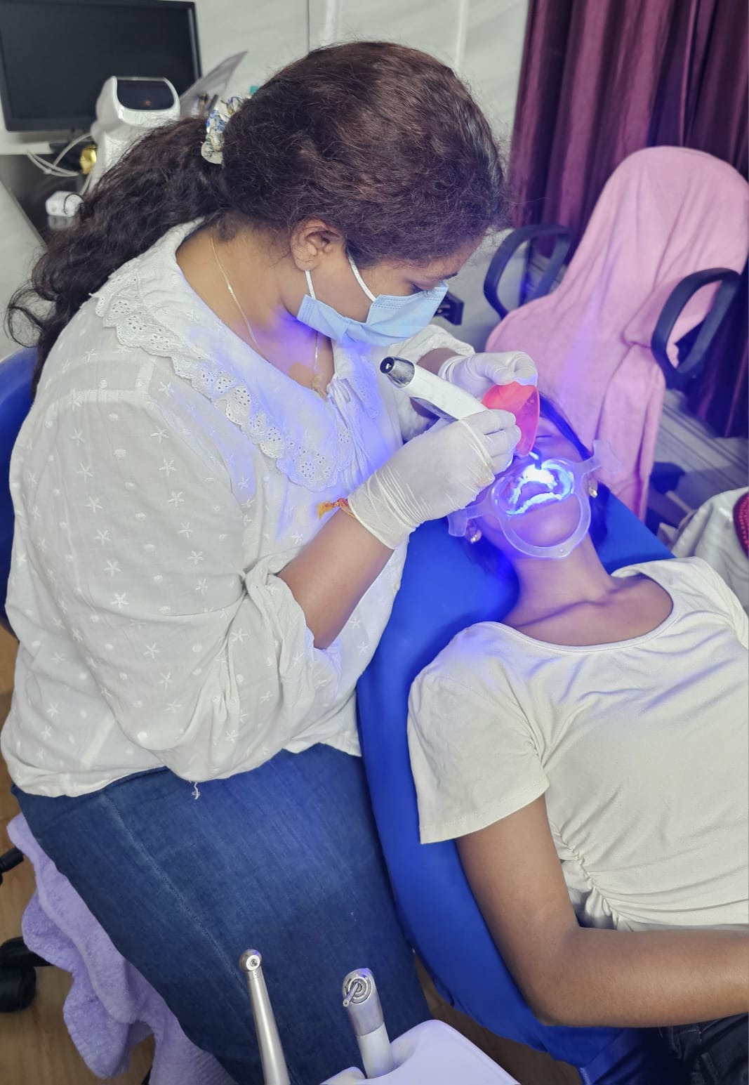 MedCure dental dental professional performing an examination